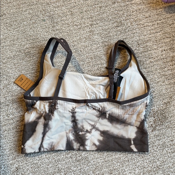 Victoria's Secret Black and White Tie-Dye Sports Bra - Picture 2 of 3